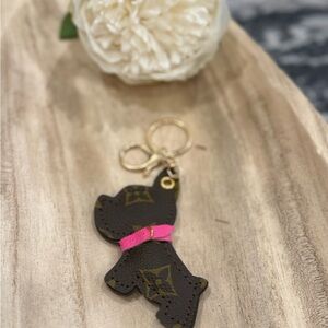 🐶 Puppy Keychain Upcycled with Authentic Canvas